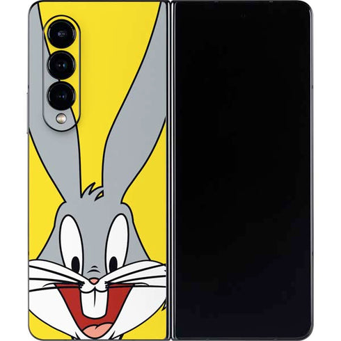 Looney Tunes Bugs Bunny Zoomed In Galaxy Z Fold4 5G Skin